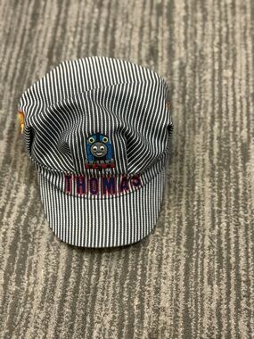 Thomas & Friends Blue Striped Engineer Cap with Red Lettering